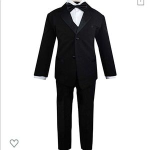 5 piece bow tie tuxedo for wedding, ring bearer